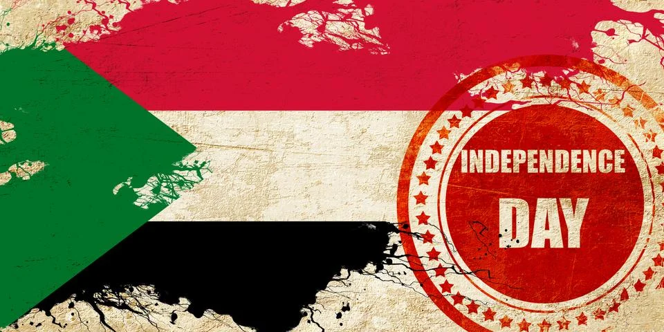 Sudan flag Stock Illustration