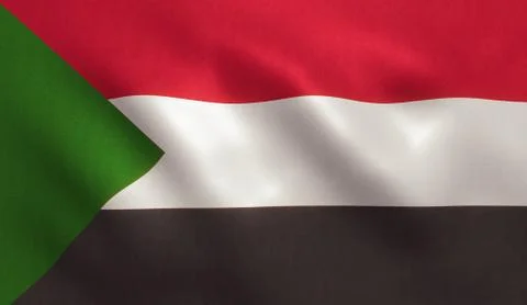 Sudan Flag Stock Illustration