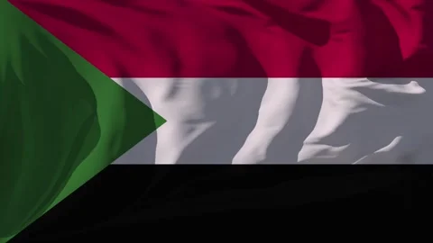 Sudan Flag Loop Stock Footage 295751011