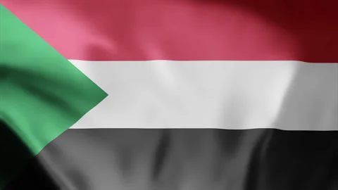 Sudan Flag Seamless Loop Animation Footage 4k Stock Footage 255499600