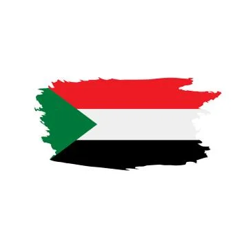 Sudan flag, vector illustration Illustrazione stock