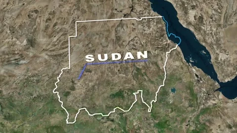 Sudan Map Animation Stock Footage 273877643