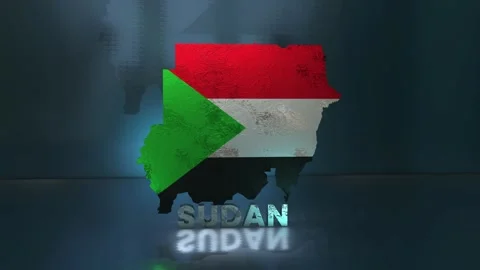 Sudan Map Stock Footage 283070455