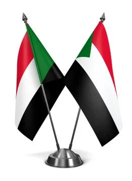 Sudan - Miniature Flags Stock Illustration