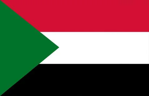 Sudan National Flag Stock Illustration