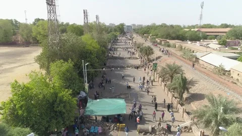 SUDAN SITIN SITE DRONE 스톡 동영상 232474444