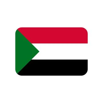 Sudan vector flag isolated on white background Stock Illustration