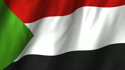 Sudan Waving Flag Stock Footage 12362347