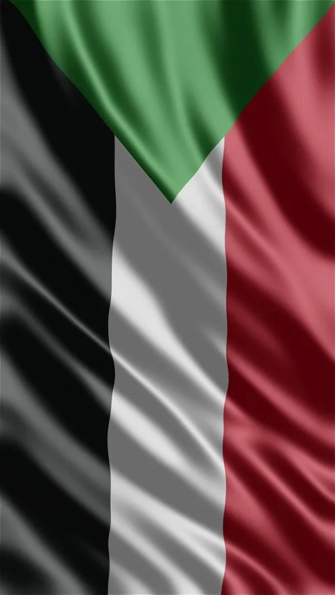 Sudan waving  flag video Stock Footage 288004599