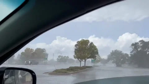 Sudden Gusts and Rain in Developing Storm in Moriarty, NM, USA Video stock 252205881