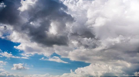 Sudden stormy clouds time lapse. Tropical weather change. HD 1920 x 1080 Stock Footage 44982816
