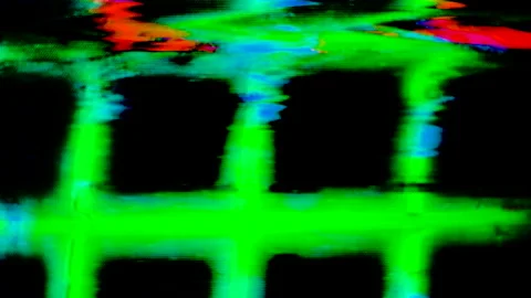 Sudden VHS Noise Background, Black Screen TV Error, Abstract Glitch Effect, Pixe Stock Footage 150143967