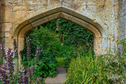 Sudeley Castle Tithe Barn in England Stock Photos