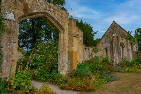 Sudeley Castle Tithe Barn in England Stock Photos