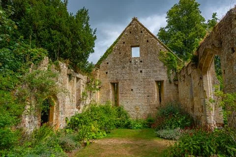 Sudeley Castle Tithe Barn in England Stock Photos