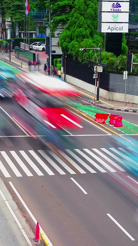 Sudirman timelapse 2 (Potrait) Stock Footage 333328647