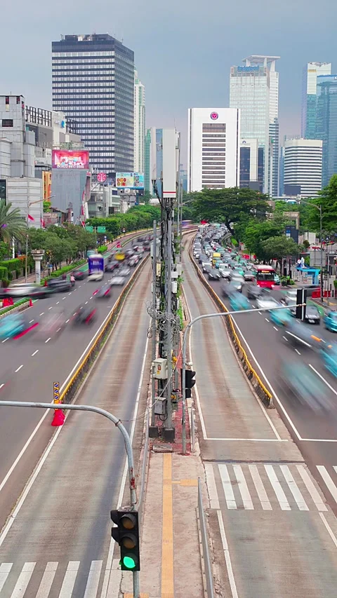 Sudirman timelapse 3 (Potrait) Stock Footage 333328650
