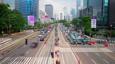 Sudirman timelapse Stock Footage 333328645