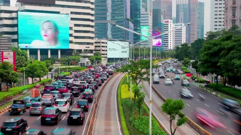 Sudirman Traffic Timelapse 2 29 April 2026 Stock Footage 333693425