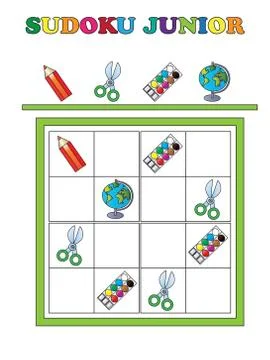 Sudoku junior Stock Illustration