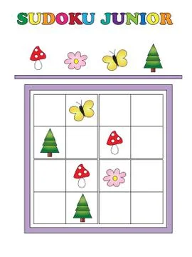 Sudoku junior Stock Illustration