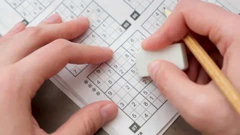 Sudoku, logic game Stock Footage 170487530
