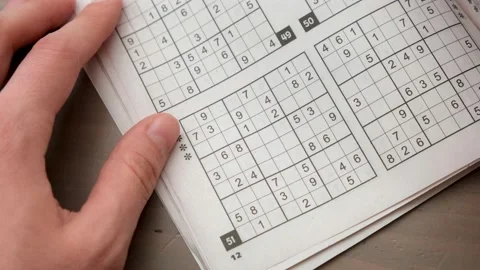 Sudoku, logic game Stock Footage 170487585