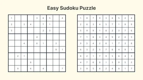 Sudoku Puzzle Stock Illustration