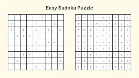 Sudoku Puzzle Stock Illustration