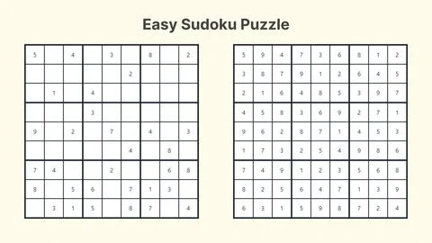 Sudoku Puzzle Stock Illustration