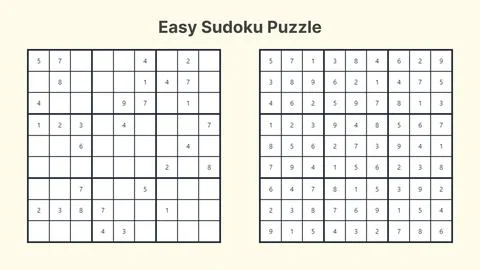 Sudoku Puzzle  Stock Illustration