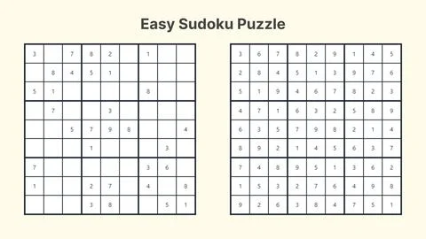 Sudoku Puzzle  Stock Illustration