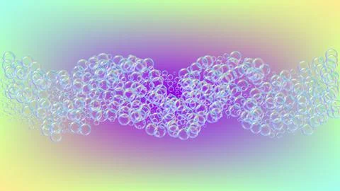 Suds bubble. Detergent bath foam and soap for bathtub. Shampoo. Illustrazione stock
