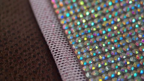 Suede And Crystals Pattern Background Stock Footage 260904716