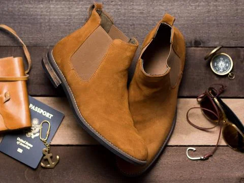 Suede Boots Stock Photos