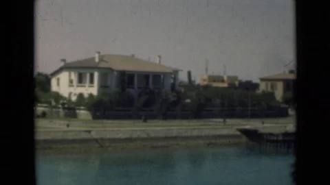 SUEZ CANAL EGYPT-1946: View Of A Very Small And Peaceful Marina In A Vidéo 124759844