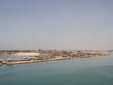 The Suez Canal Stock Footage 45327011