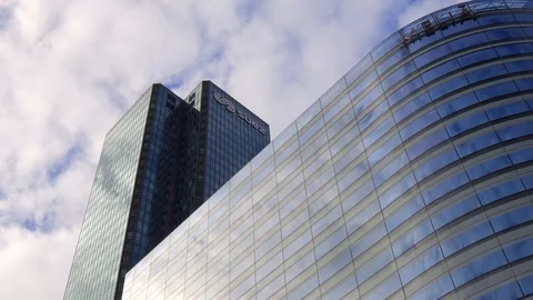 Suez headquarters Tower in La Defense bu... | Stock Video | Pond5