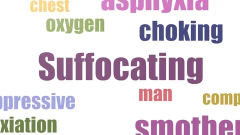 Suffocating Tag Cloud Animated Isolated ... | Stock Video | Pond5