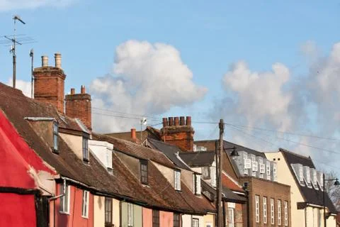 Suffolk rooftops Stock Photos