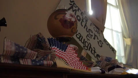 Suffragette Placard / Protest sign, support for women's votes - circa 1910-1920s Stock Footage 210069971
