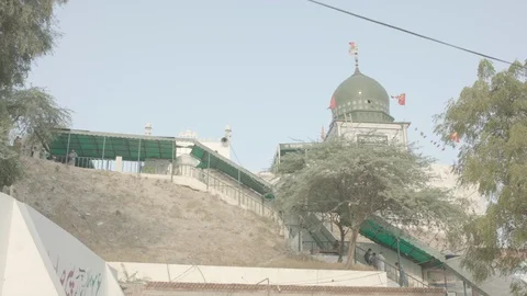 Sufi Shrine Temple near Lahore Pakistan Stock Footage