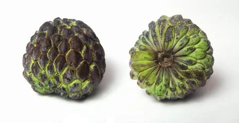 Sugar apple on a white background Stock Photos