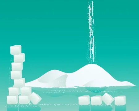 Sugar background Illustrazione stock