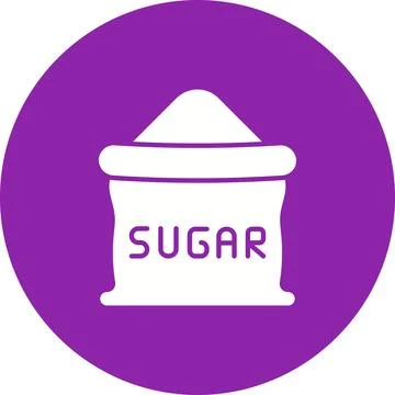 Sugar bag icon vector image. Stock Illustration