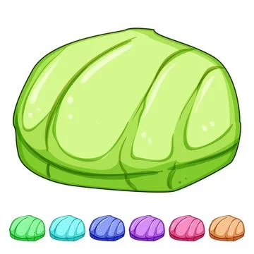 Sugar biscuit cookie cartoon vector graphic Stock Illustration