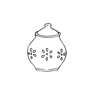 Sugar bowl Stock Illustration