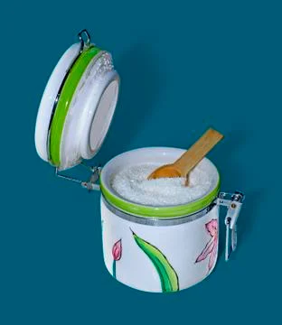 Sugar bowl with path Stock Photos