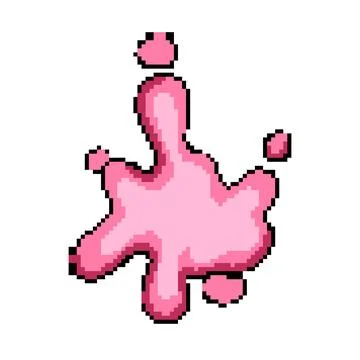 Sugar bubblegum pixel art vector illustration Stock Illustration