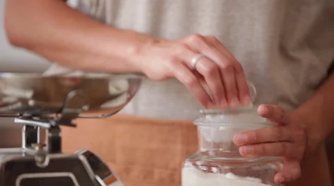 Sugar for a cake Stock Footage 62226634